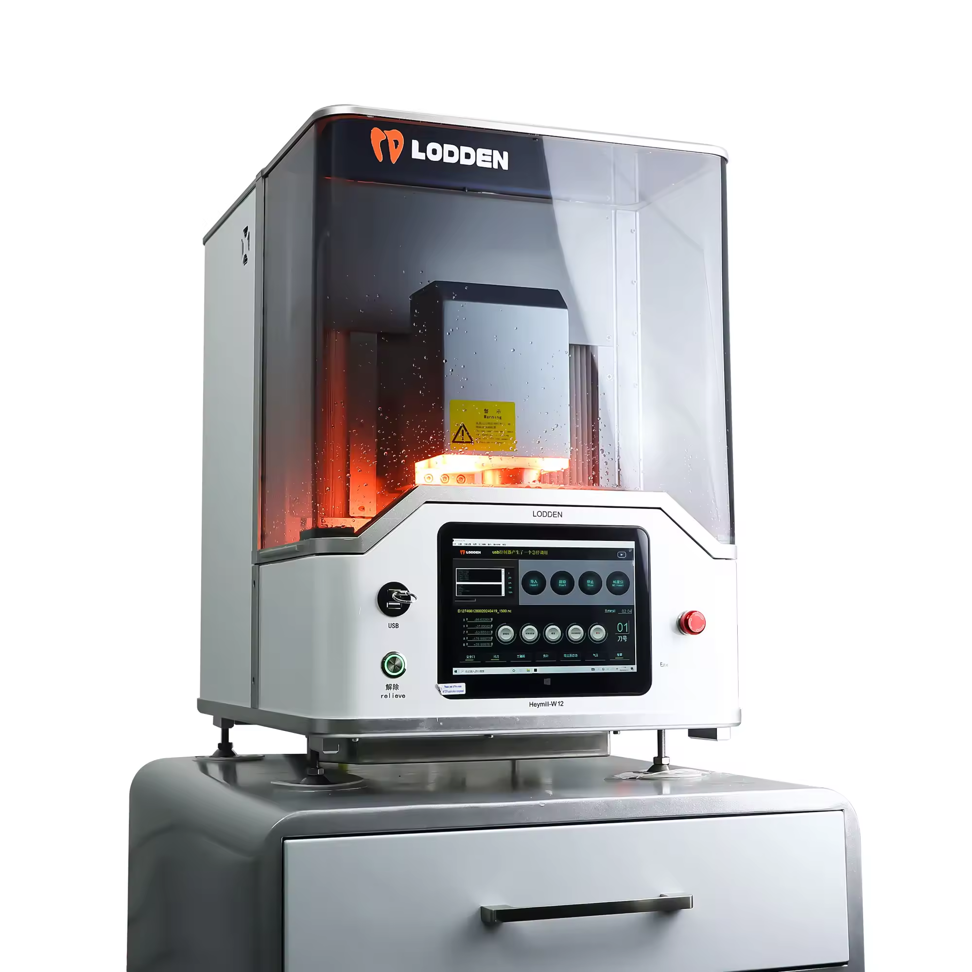 D0111  Lodden Heymill-W12 Diş Protezleri Diş Laboratuvarı İçin Cam Seramik Frezeleme Makinesi